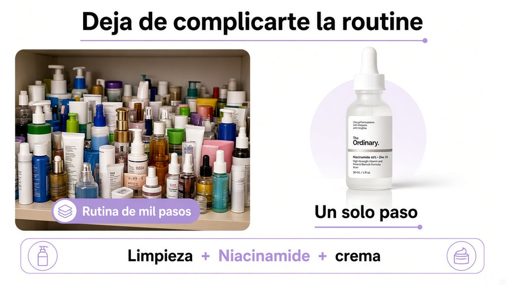 Rutina simple — Niacinamide 10% + Zinc 1%